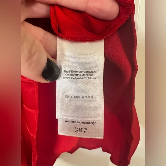 DKNY Vibrant Red A-Line Pleated Skirt - Picture 8 of 13